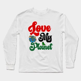 happy funny  earth day 2024 gift april 22 Cute Teacher  Lover Rainbow Long Sleeve T-Shirt